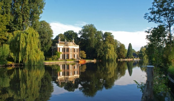 Prachtig uitzicht over de Vecht